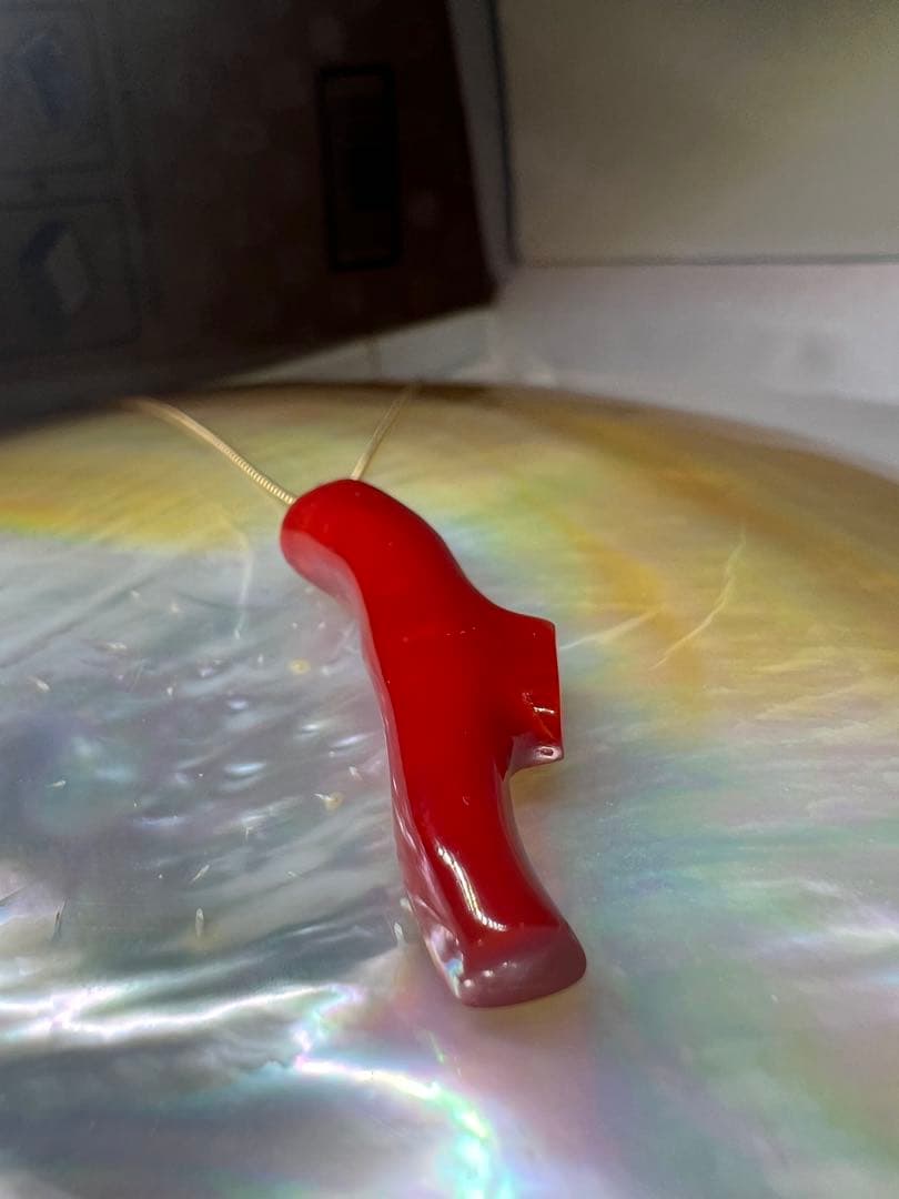 まにこ様用！！【極上の純国産☆】天然血赤珊瑚　高知県産　21.090ct k18