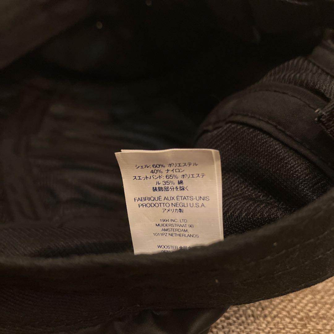 Supreme ブラックナイロン　キャップ黒