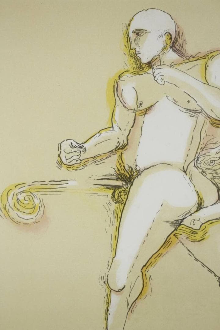 池田満寿夫 おんな・おとこ「シュミーズの色事」 リトグラフ 10号 鉛筆サイン