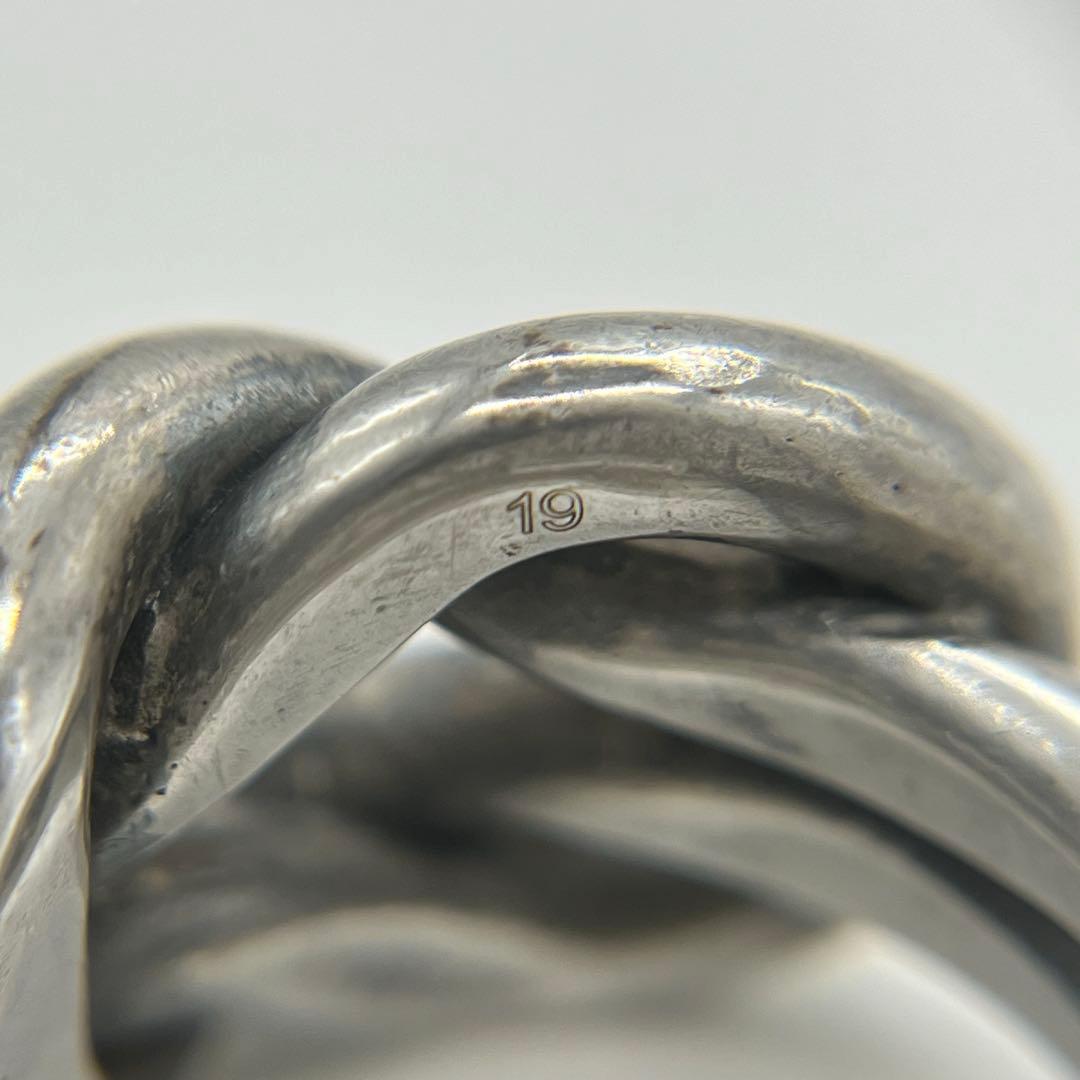 ぶたっこ グッチ GUCCI ノット リング 表記サイズ19 SV925