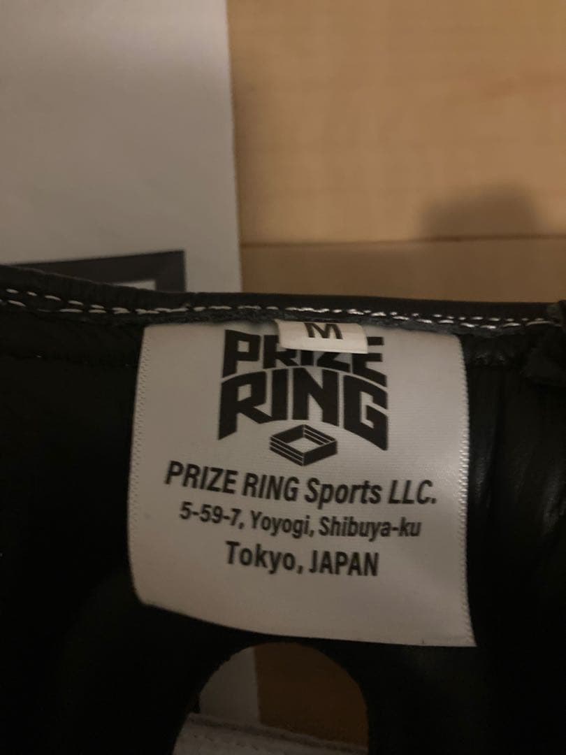 最終価格 PRIZE RING ボクシングヘッドギア ホワイト ブラック M