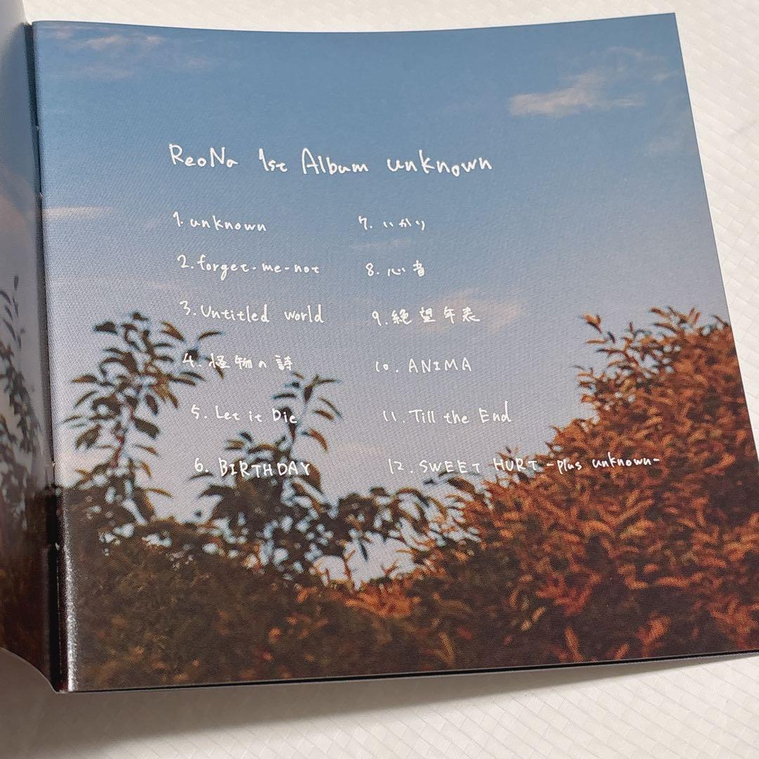 最安値ReoNa unknown 歌詞カード
