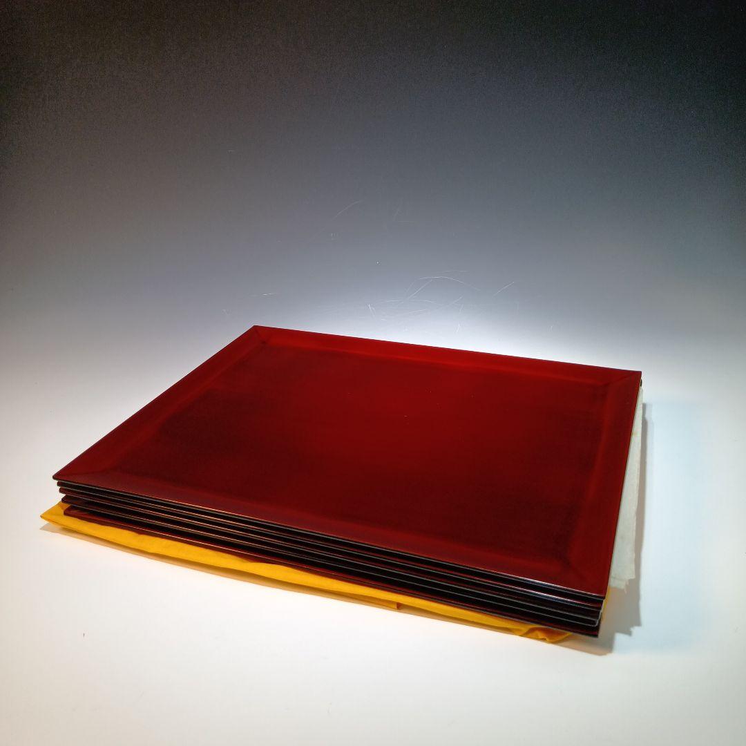 輪島塗　卓上膳5枚　共箱　未使用品　　 作家物　伝統工芸