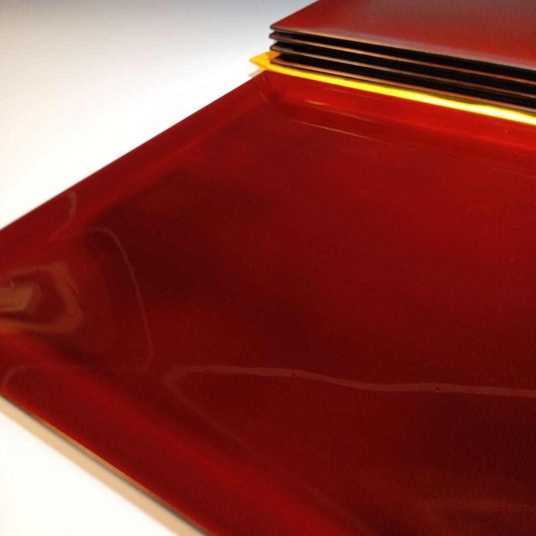 輪島塗　卓上膳5枚　共箱　未使用品　　 作家物　伝統工芸