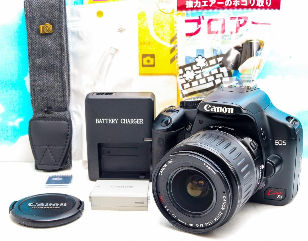 キャノン Canon Kiss x2⭐️一眼レフ⭐️スマホに転送⭐️初心者の方に