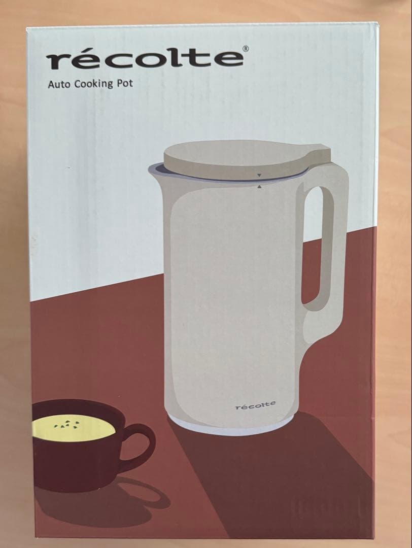 【新品未使用】récolte Auto Cooking Pot クリームホワイト