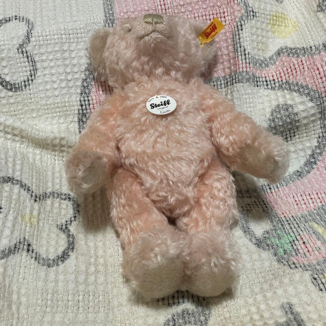 Steiff シュタイフ リンダ テディベア パールピンク 30cm 中古品