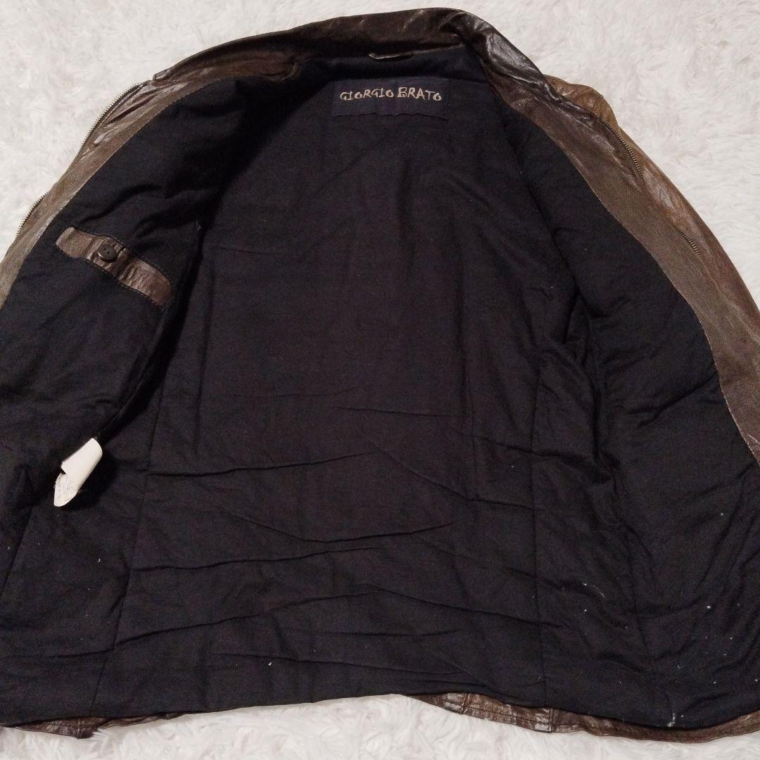 Giorgio Brato レザージャケット　ジョルジオブラット　羊革　46