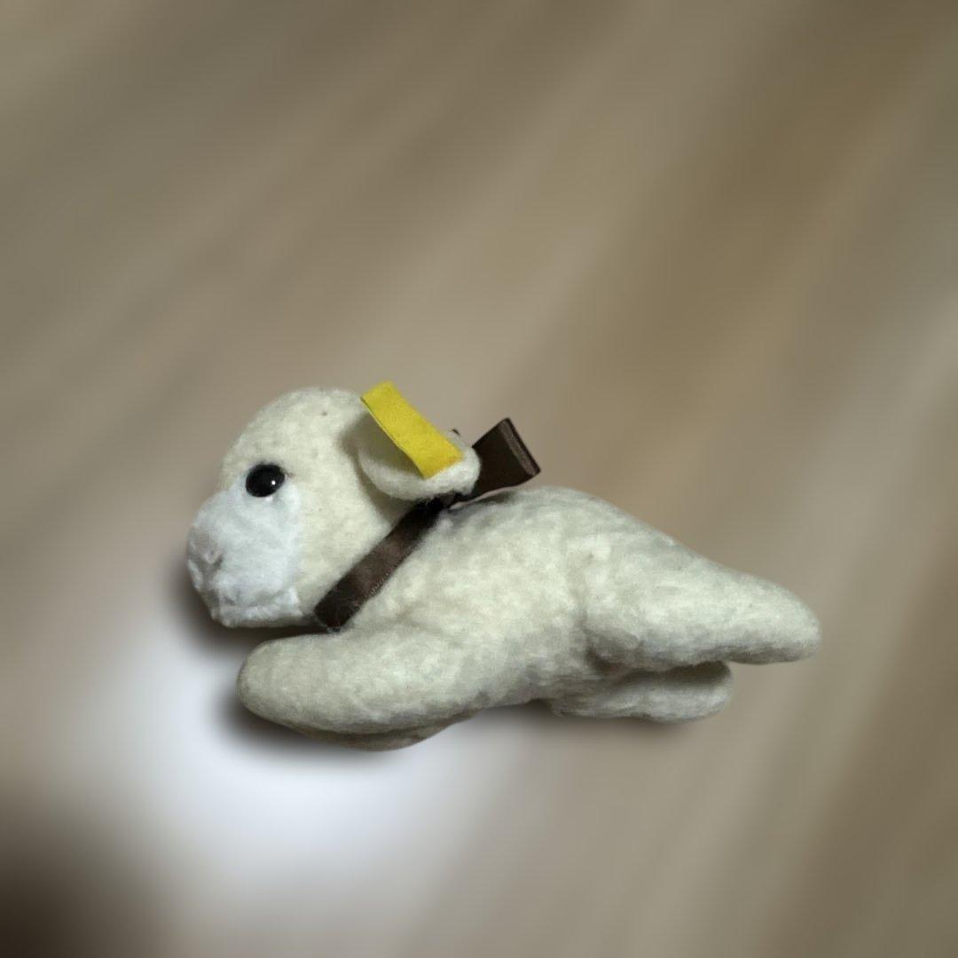 アンティーク　シュタイフ　羊　ひつじ　ぬいぐるみ　赤ちゃん