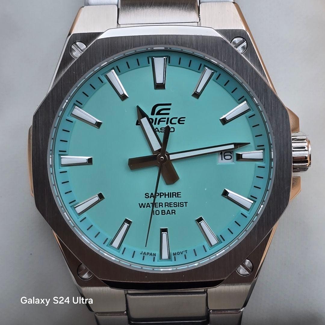 未使用 カシオ EDIFICE ターコイズブルー EFR-S108DJ-2BJF