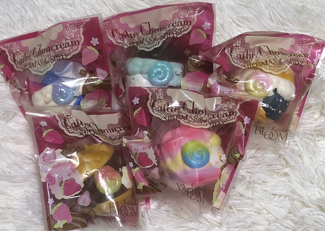 キューティ シュークリーム スクイーズ 5個セット