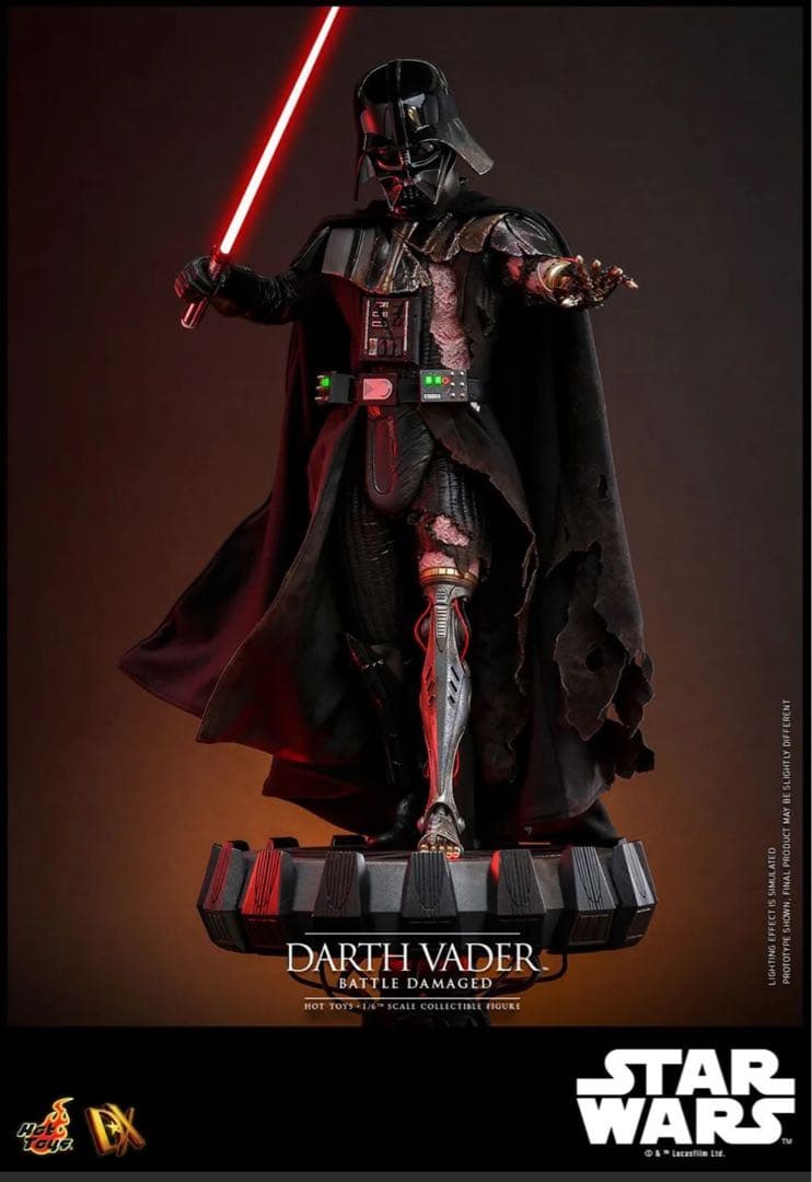 ホットトイズ 1/6スケールフィギュア ダース・ベイダー（バトルダメージDX44