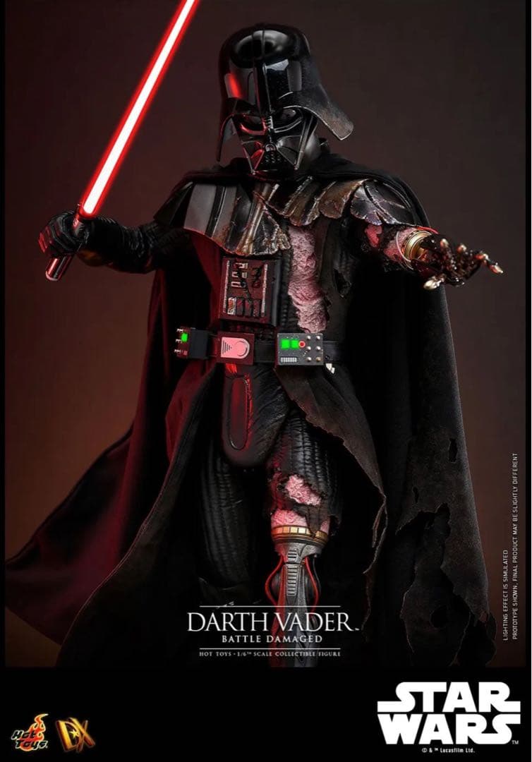 ホットトイズ 1/6スケールフィギュア ダース・ベイダー（バトルダメージDX44