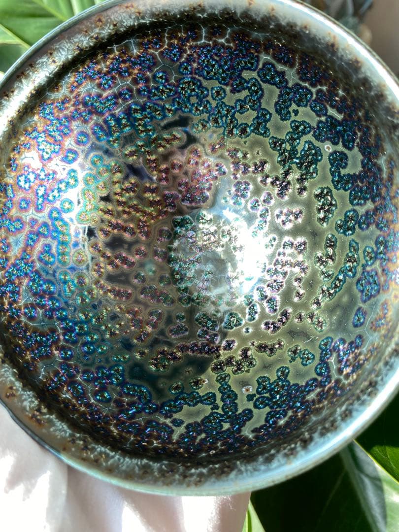 岩田渓山 耀彩天目　茶碗　茶盌　個展作品