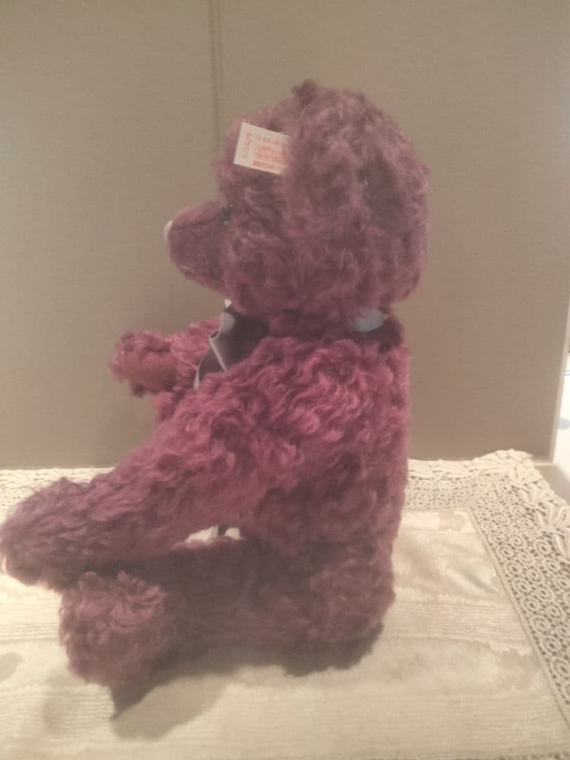 シュタイフ社とマイセンのコラボテディベア　限定　アンテーク調スタンド付