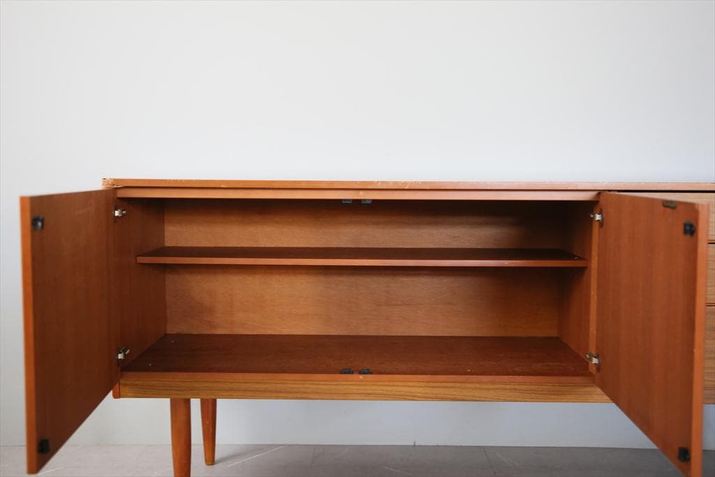 英国アンティークSCHREiBER製サイドボード/木製机テレビ台(91-180)