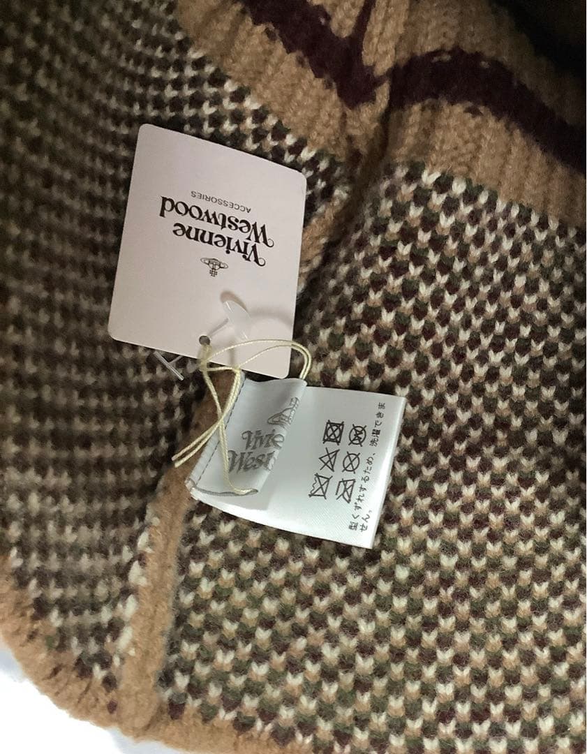 新品★ヴィヴィアンウエストウッド★耳当てフラップ付きワッチ ニット帽 ビーニー