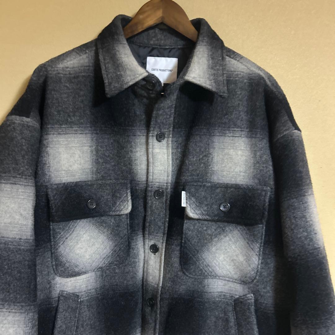 ジャケット・アウター COOTIE Ombre Check Wool CPO Jacket 24aw