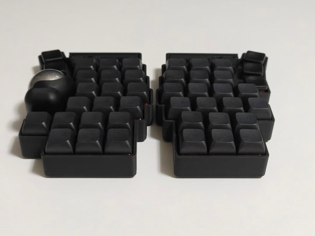 keyball44 完成品 自作キーボード 左右分割 ブラック