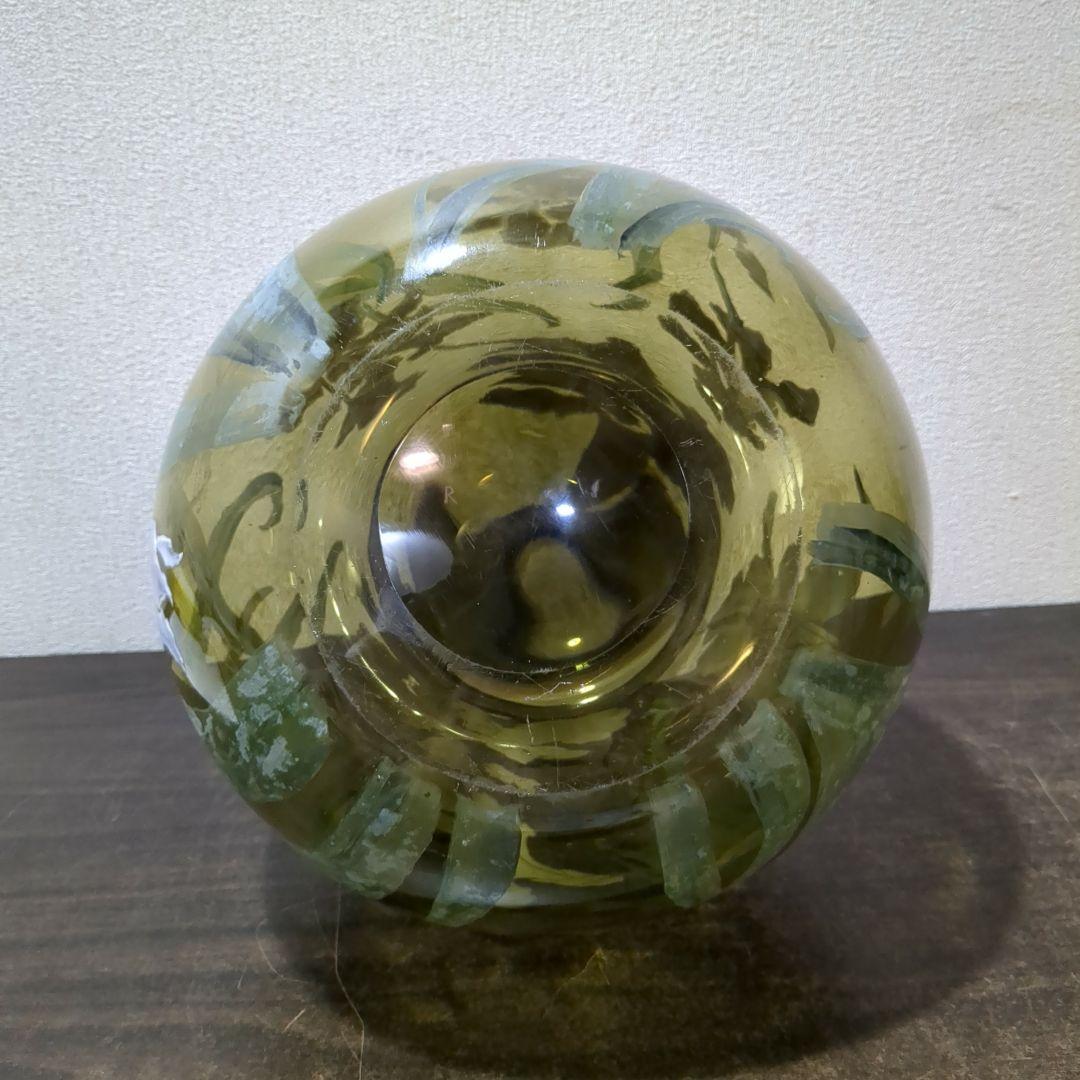 フランス製　大型花瓶 ガラス　オシャレ　花びん 花入　M1888