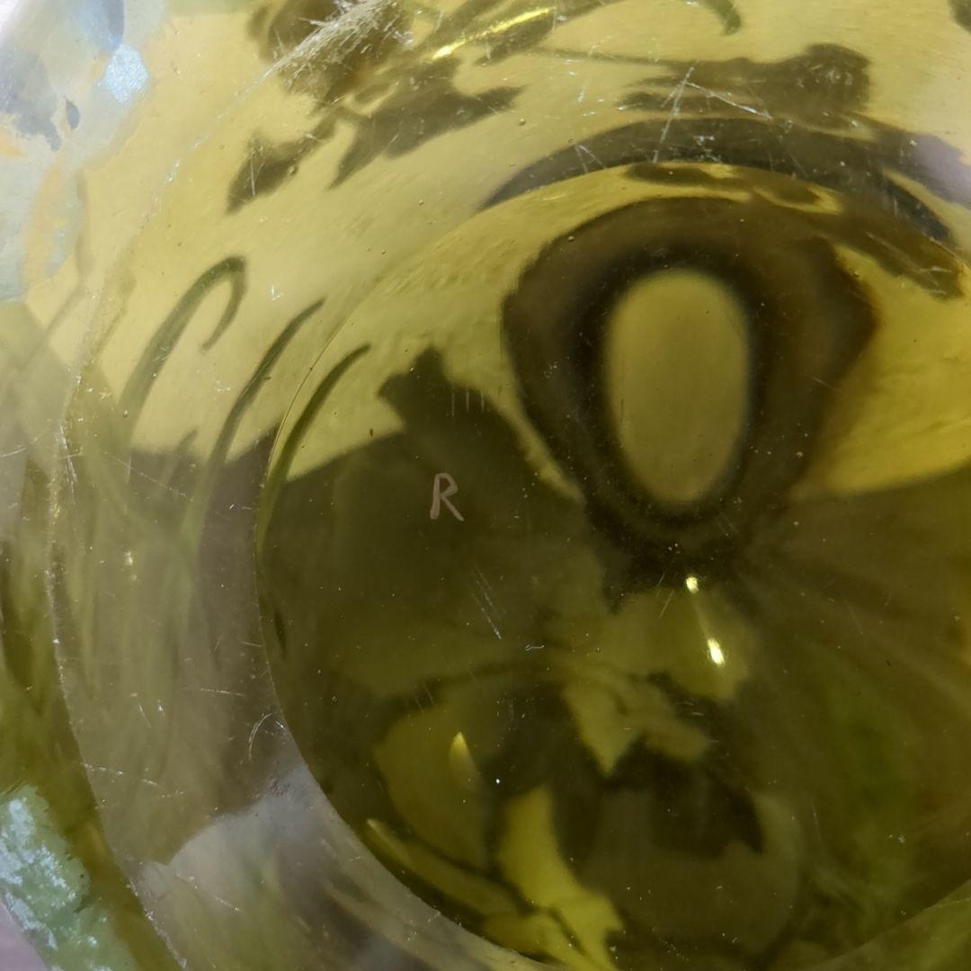 フランス製　大型花瓶 ガラス　オシャレ　花びん 花入　M1888