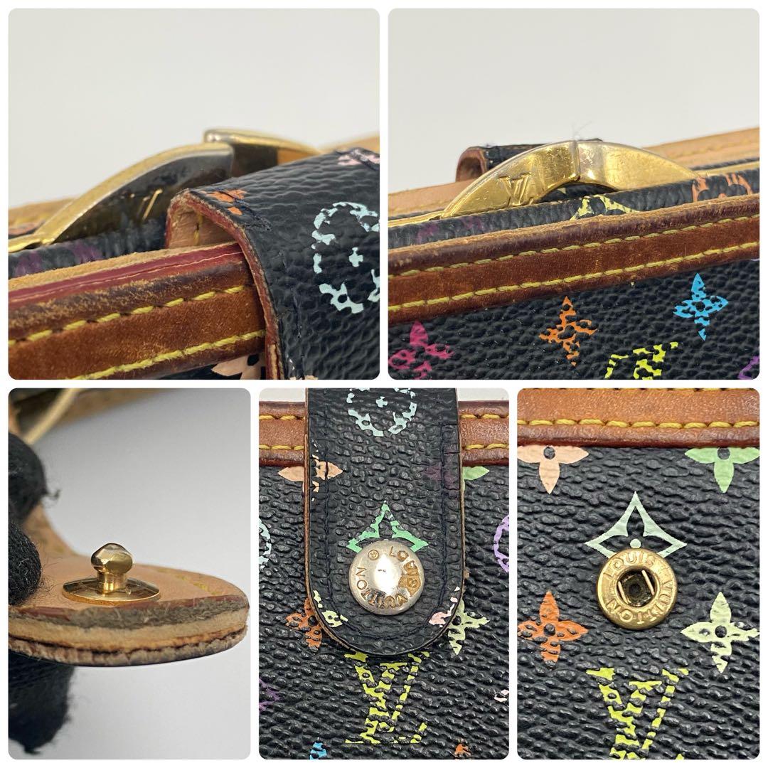 ルイヴィトン モノグラム マルチカラー ポルトフォイユ ヴィエノワ ブラック