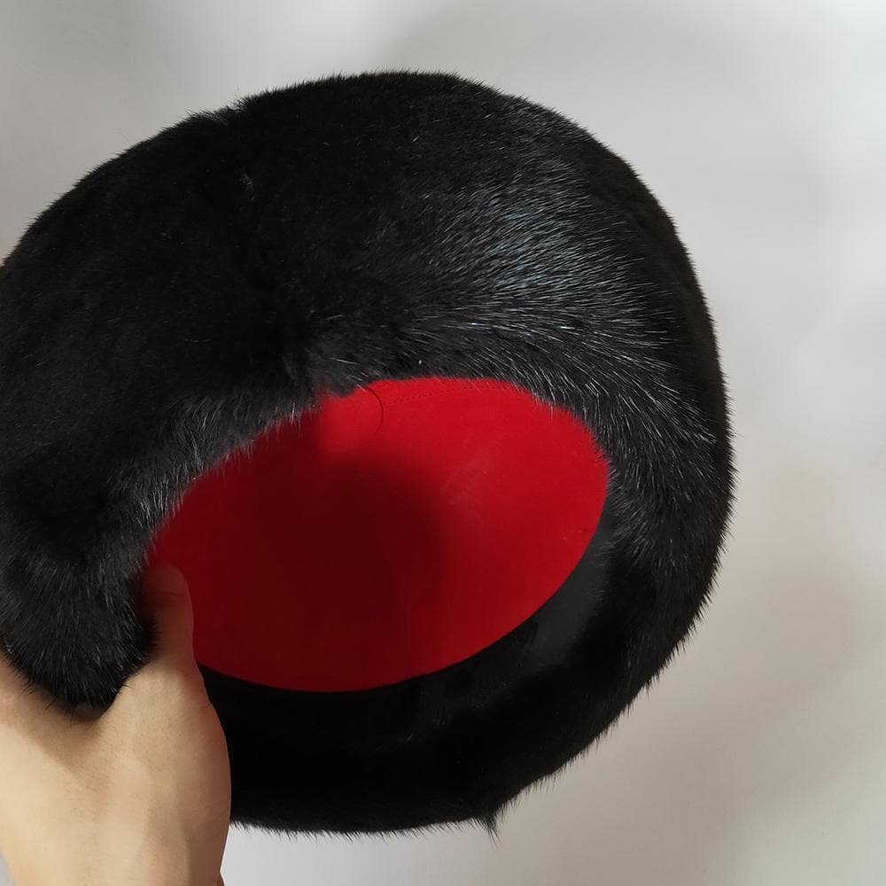 【珍】　皇帝冠　中国古美術　真珠貂皮　清朝様式