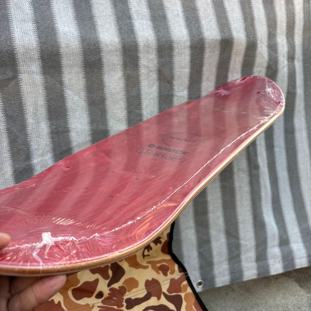 G-SHOCK スケートボードデッキ クリアピンク