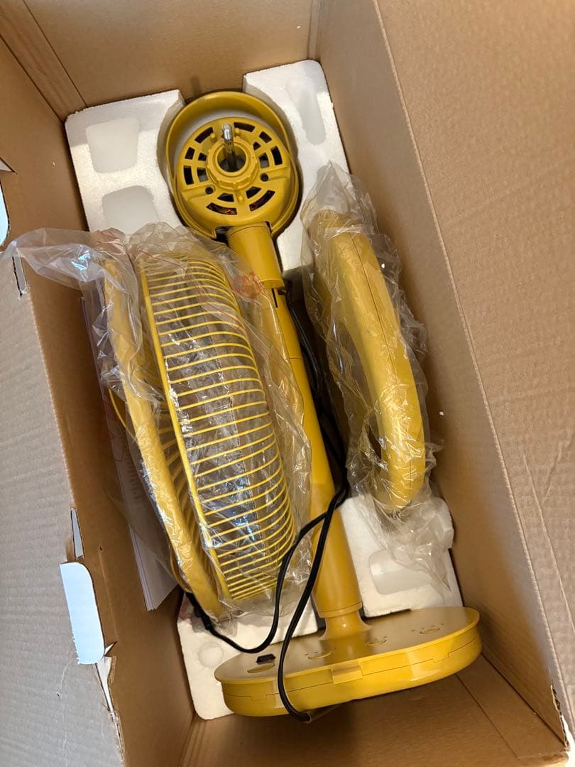 ±0 プラスマイナスゼロ 扇風機 イエロー