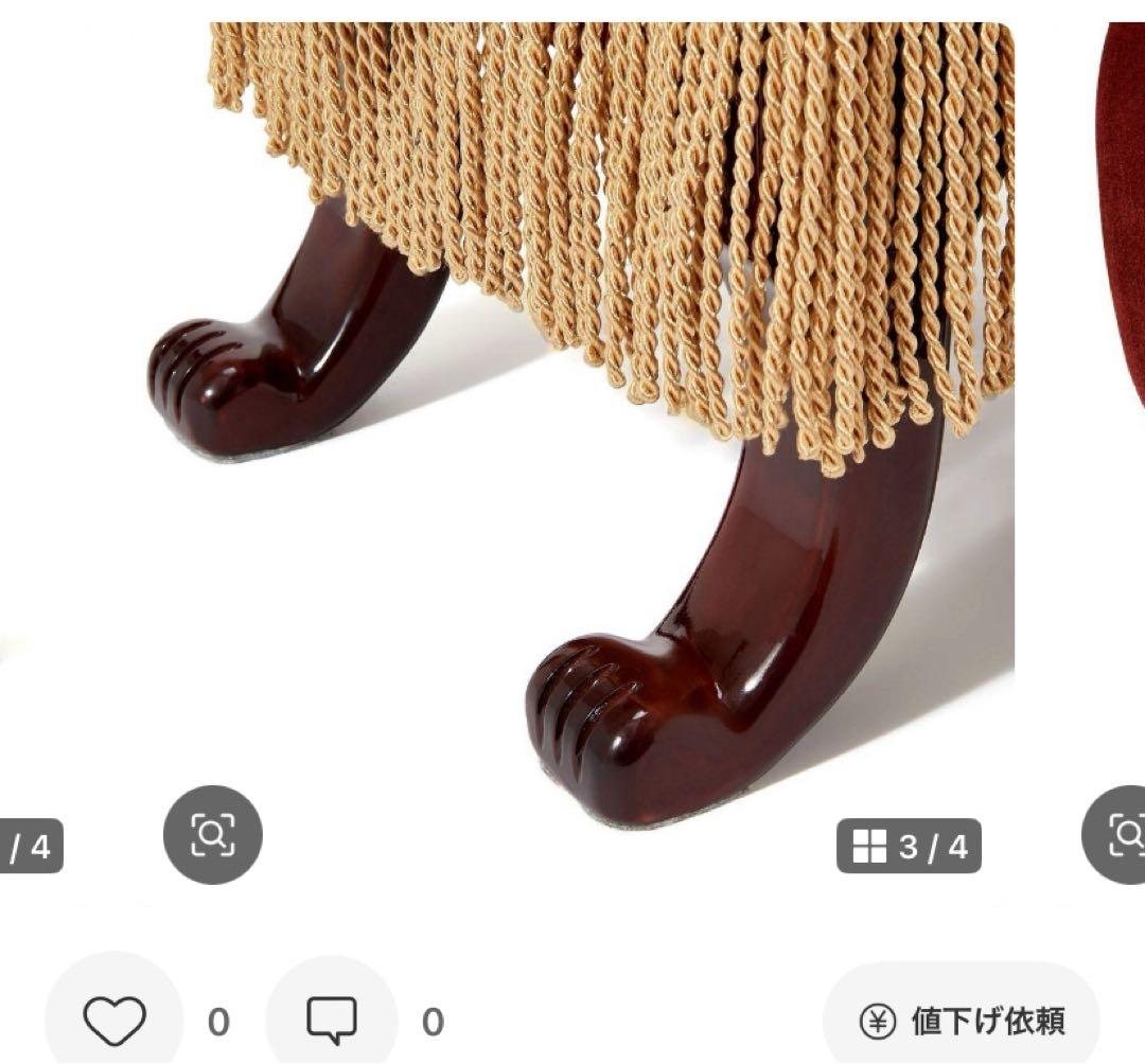 Francfranc 美女と野獣 ベル スツール ディズニープリンセス