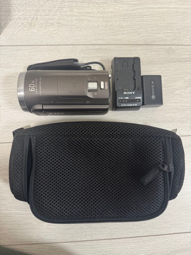 【美品】SONY HDR-cx680 ビデオカメラ本体 バッテリー ケース