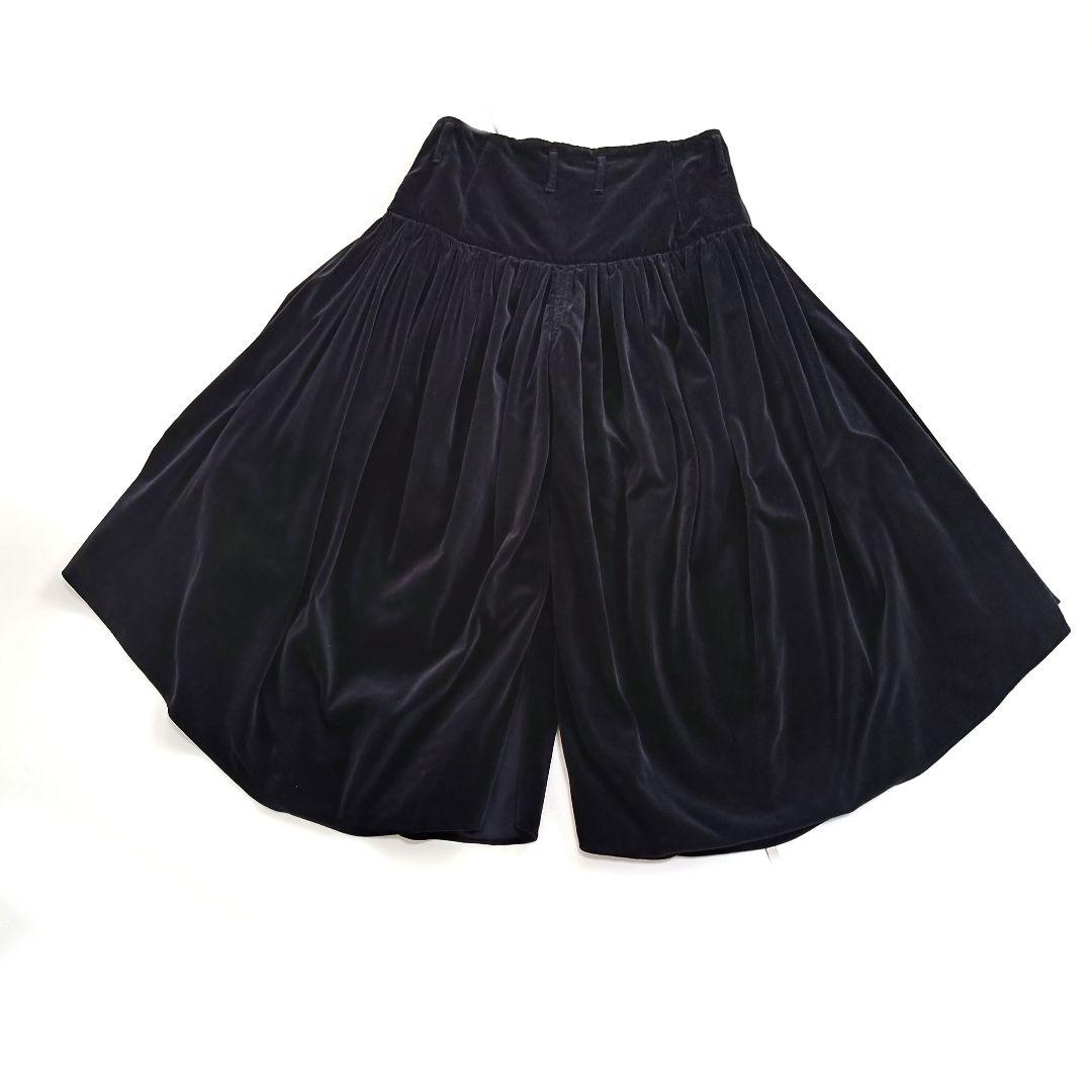 KAPITAL キャピタル ベロア生地 ガウチョパンツ ワイドパンツ 変形 S