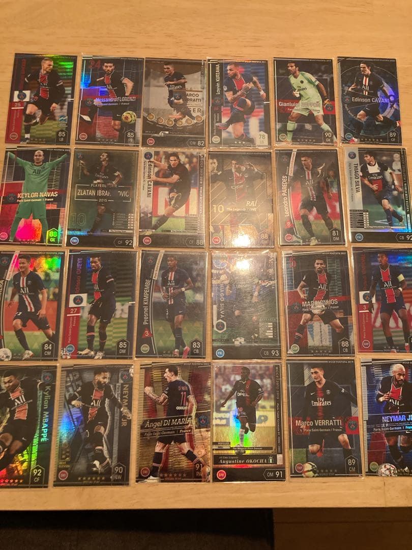 wccf footista PSG 24枚カードセット