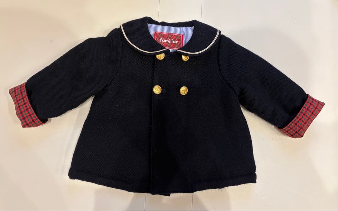 familiar セーラーウールコート