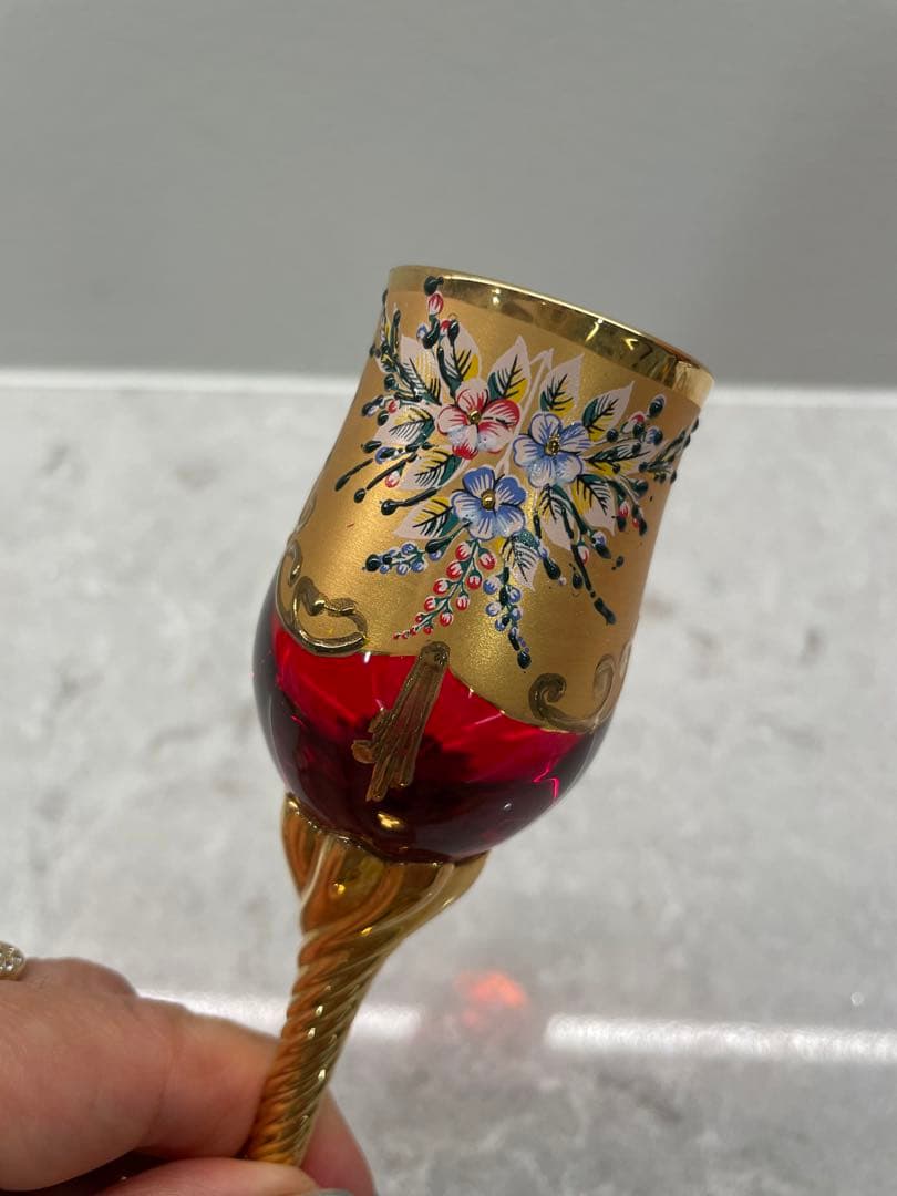 希少　k24皇室用ベネチアングラス