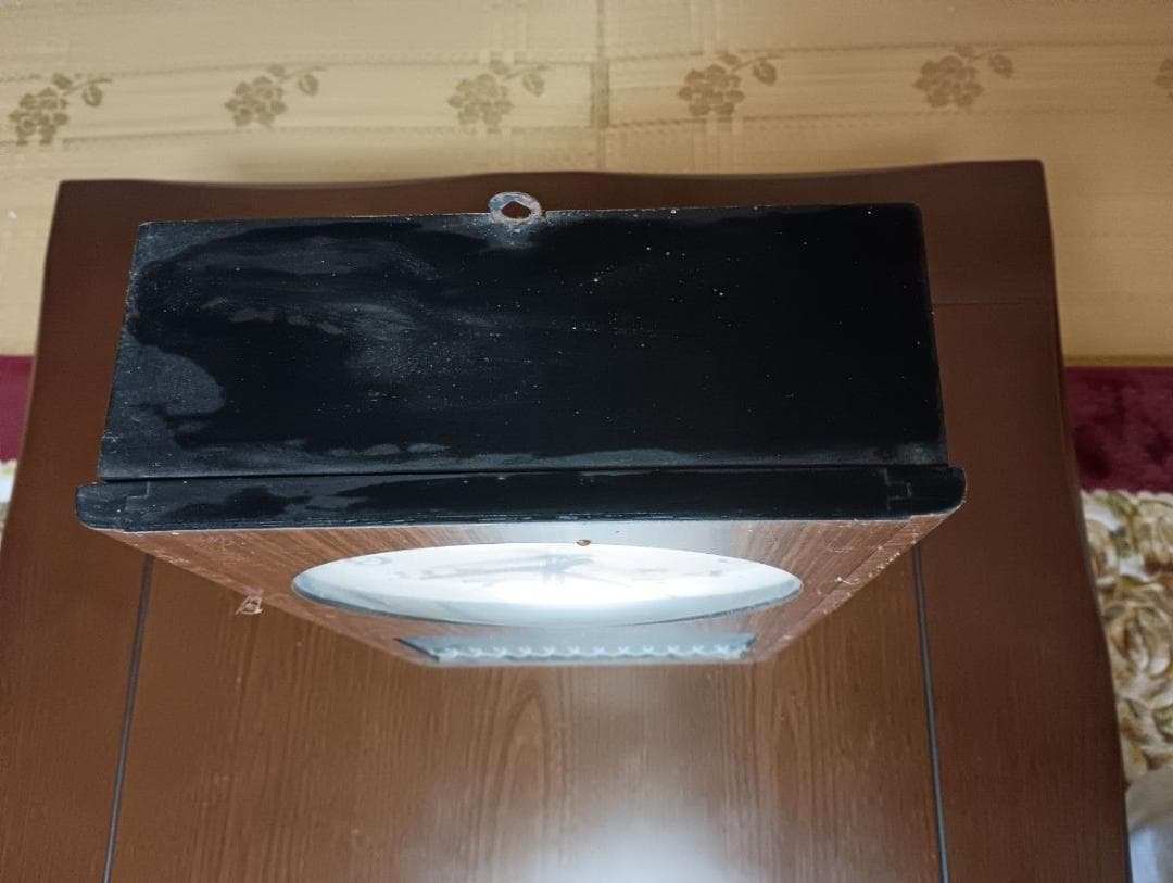 ゼンマイ式日付曜日付き柱時計　掛け時計　振り子時計　昭和レトロ　シチズン