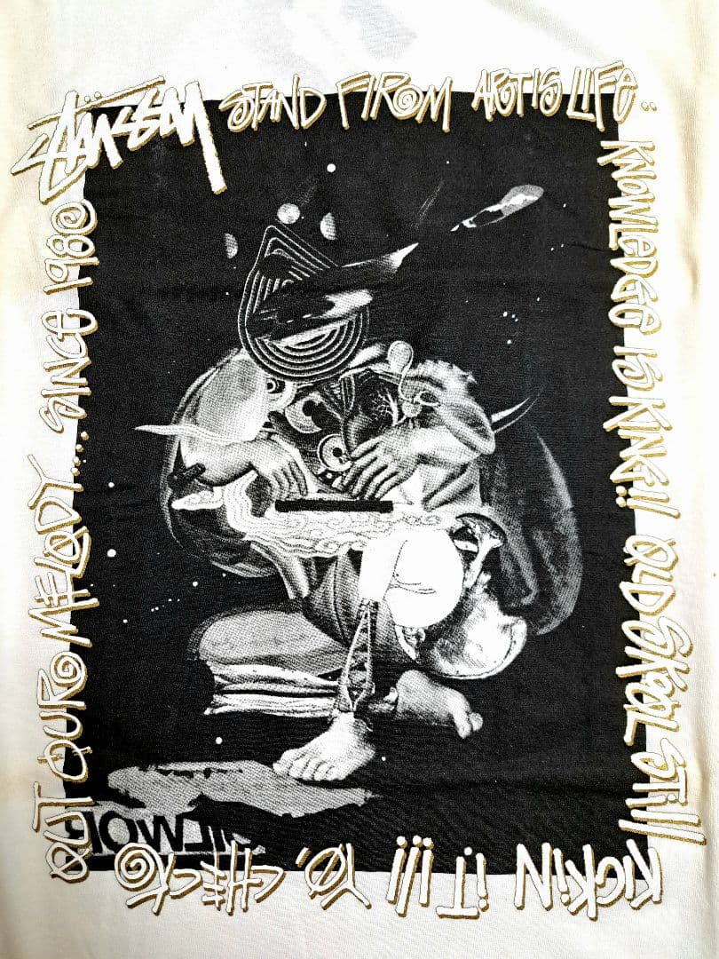 Stussy × poppy oil オイルワークス since 1980 T