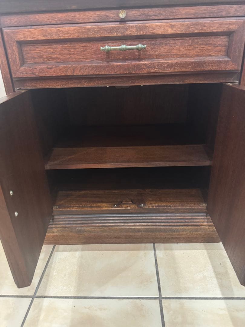 ダークブラウン 木製 サイドテーブル