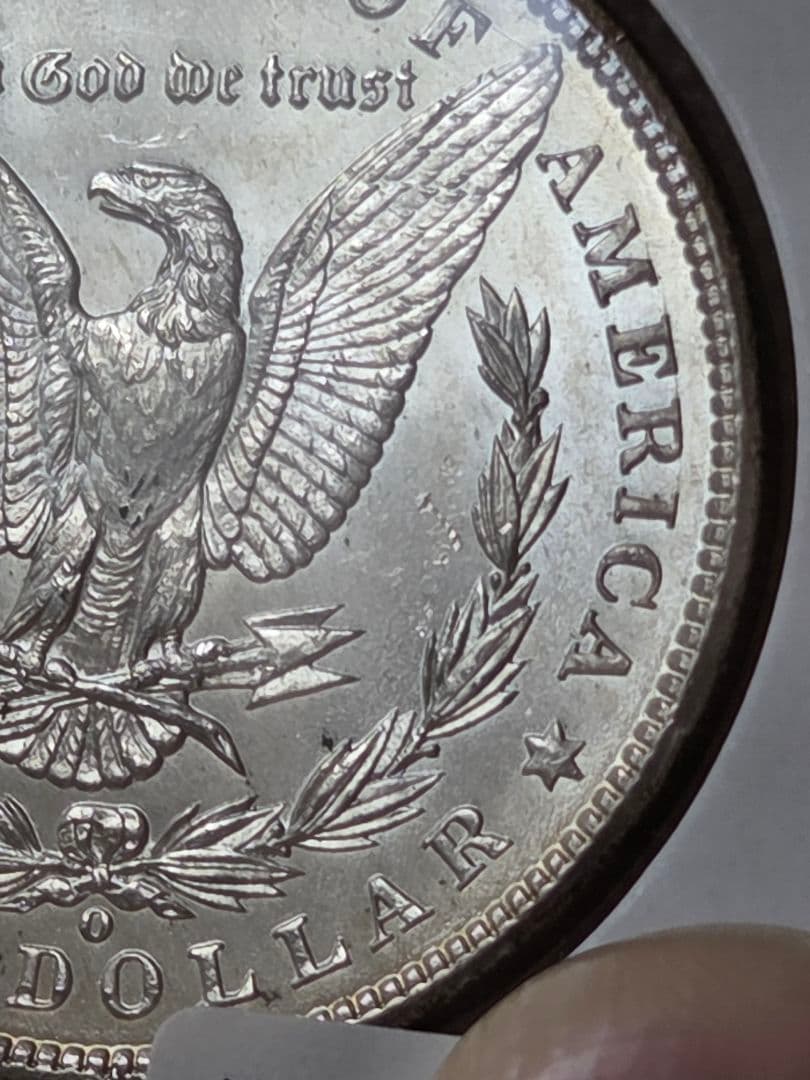 アメリカ合衆国　モルガンダラー銀貨　1900 O　ダイクラッシュ(極印破損)