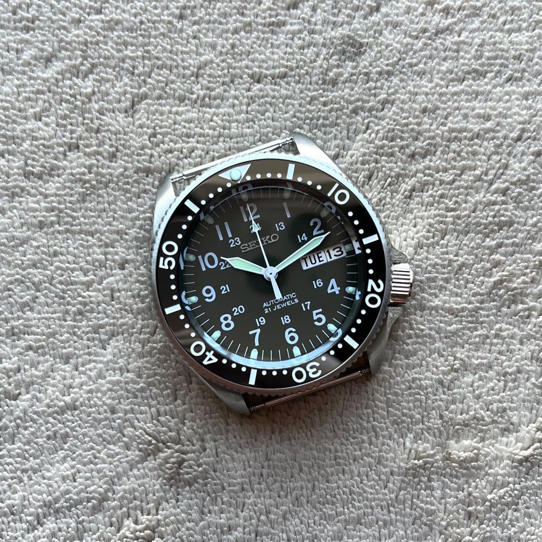 SEIKO 7s26-3060 カスタム ミリタリーウォッチ ダイバーズウォッチ