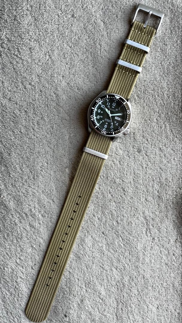 SEIKO 7s26-3060 カスタム ミリタリーウォッチ ダイバーズウォッチ