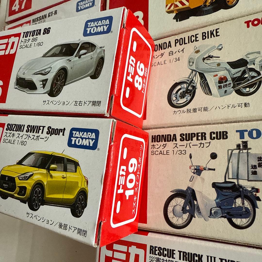 トミカ 新品・使用品混在 まとめ売り 12台 除雪車 白バイ カブ 救急