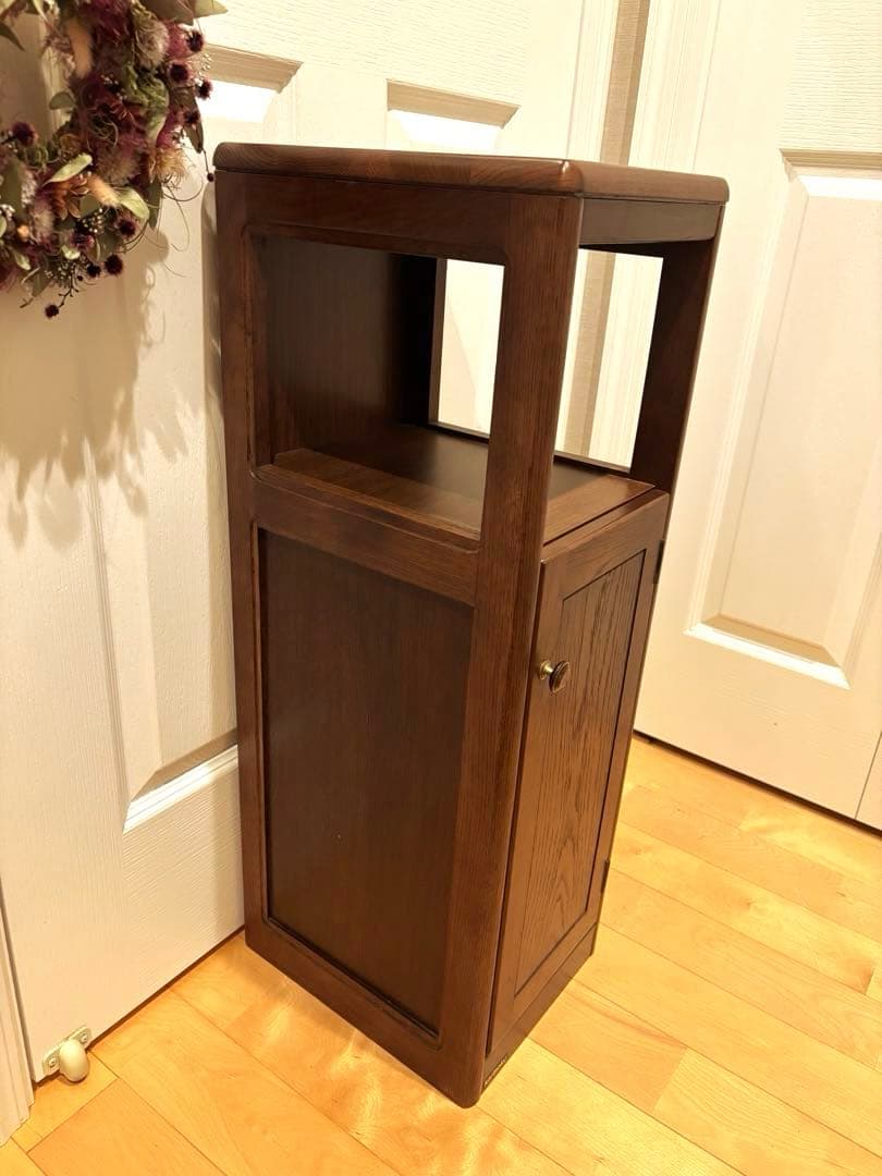 karimoku カリモク　木製 収納家具 ブラウン　アンティーク　レトロ