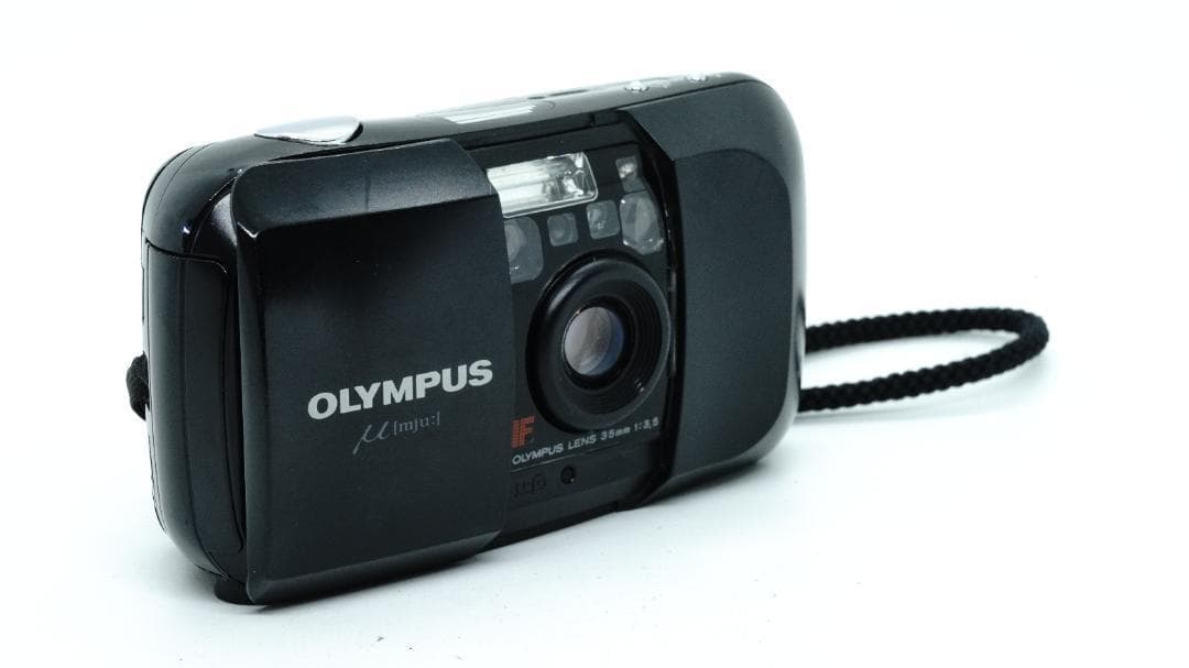 【T2351】 OLYMPUS μ ブラック ② オリンパス ミュー
