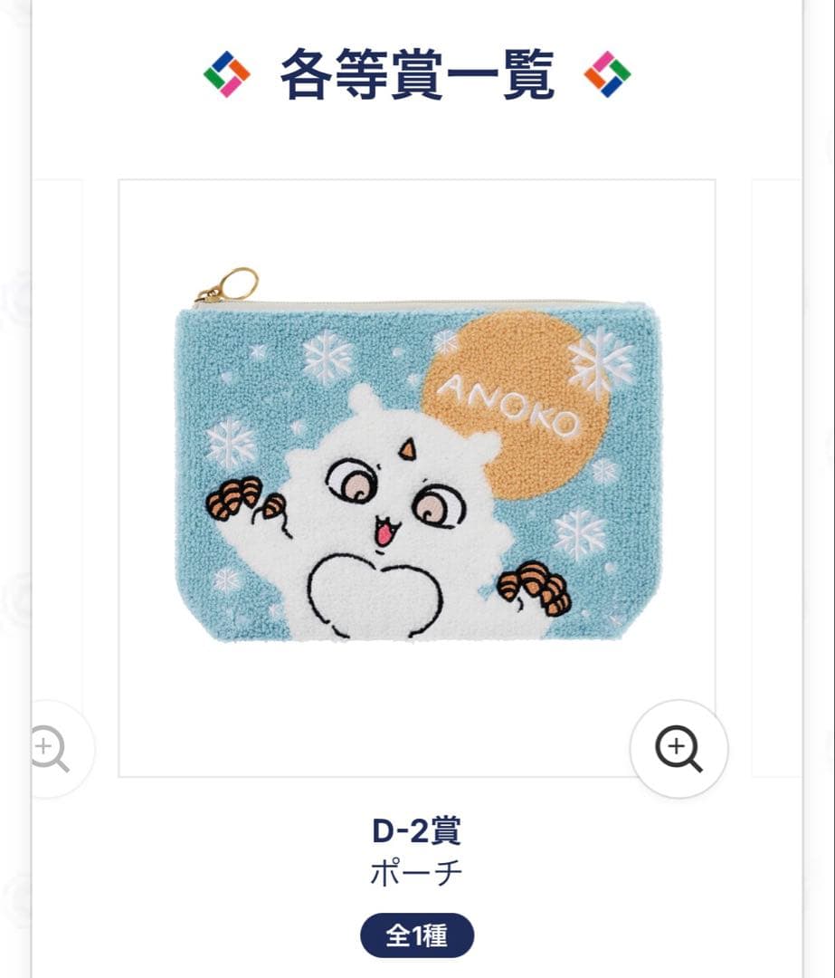 エニマイくじ ちいかわ ゆきだるまになっちゃった フルコンプセット