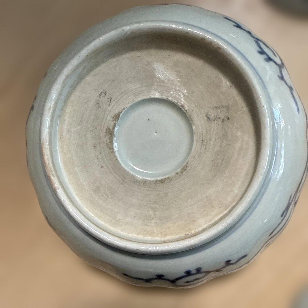 赤玉ようらく　なます皿？　波型陶器皿 10個セット