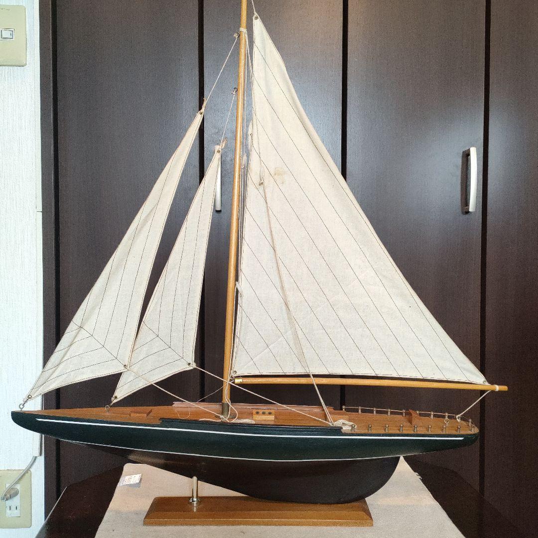⭐️ENDEAVOUR 帆船模型エンデバー完成品 船長付き インテリア オブジェ