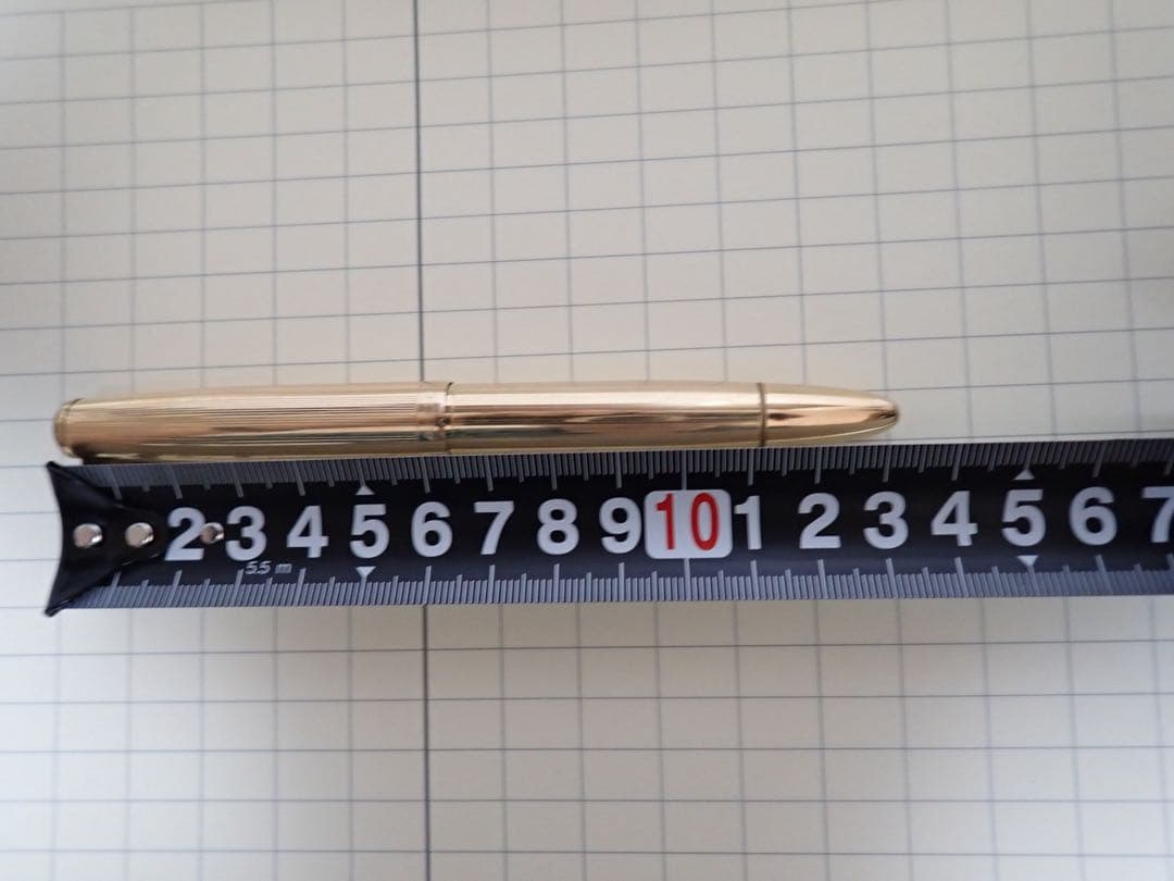 モンブラン｜#744｜ピンストライプゴールド｜吸入方式｜ヴィンテージ｜万年筆