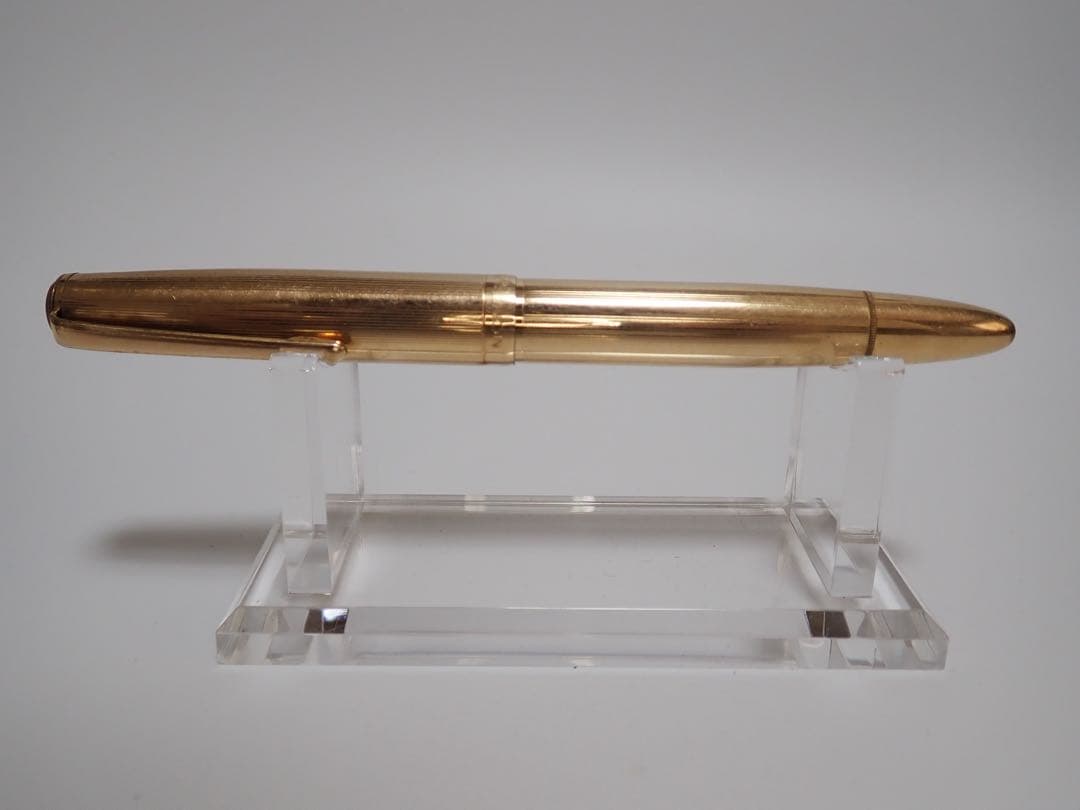 モンブラン｜#744｜ピンストライプゴールド｜吸入方式｜ヴィンテージ｜万年筆