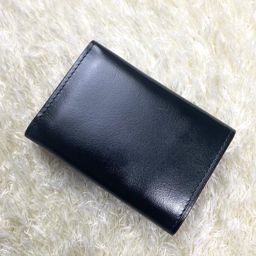 美品 ヴィヴィアンウエストウッド 三つ折り財布レター型 タイニーオーブ ブラック
